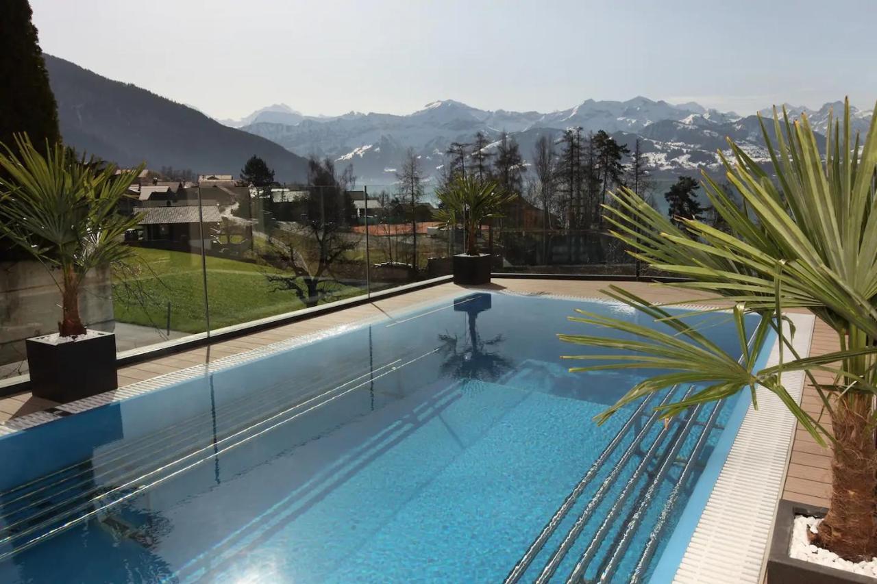 Panorama Boutique Apartment With Air Condition, Spa Entry In Solbadhotel Sigriswil Εξωτερικό φωτογραφία