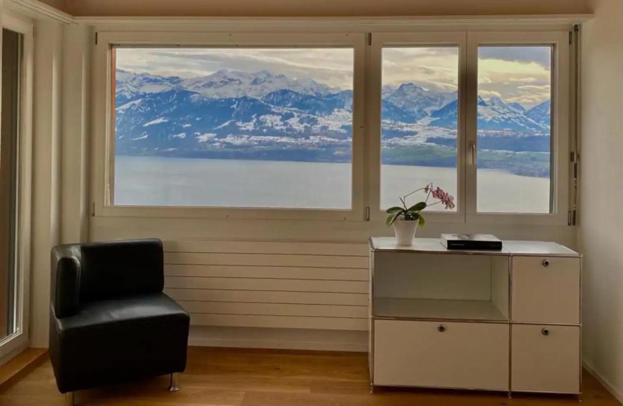 Panorama Boutique Apartment With Air Condition, Spa Entry In Solbadhotel Sigriswil Εξωτερικό φωτογραφία