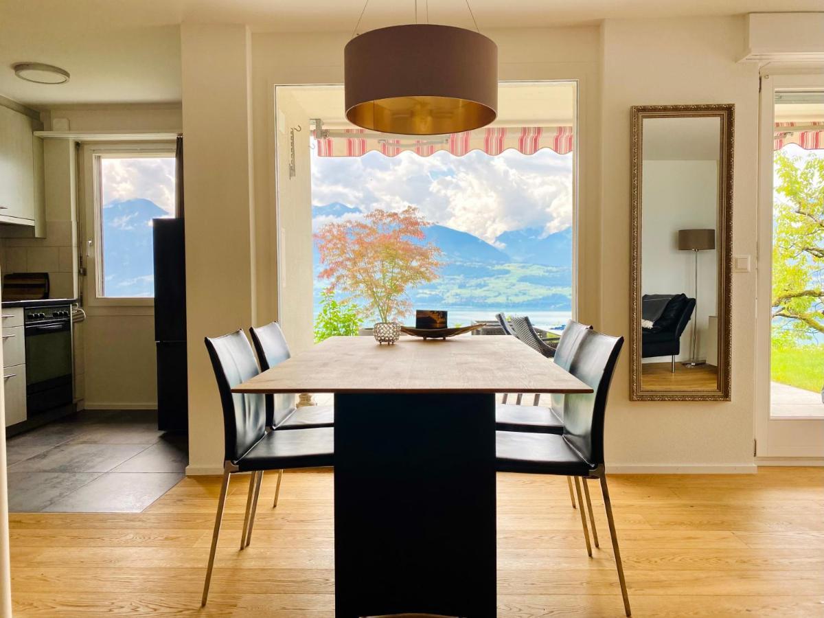 Panorama Boutique Apartment With Air Condition, Spa Entry In Solbadhotel Sigriswil Εξωτερικό φωτογραφία